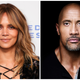 Halle Berry, left; Dwayne “The Rock” Johnson